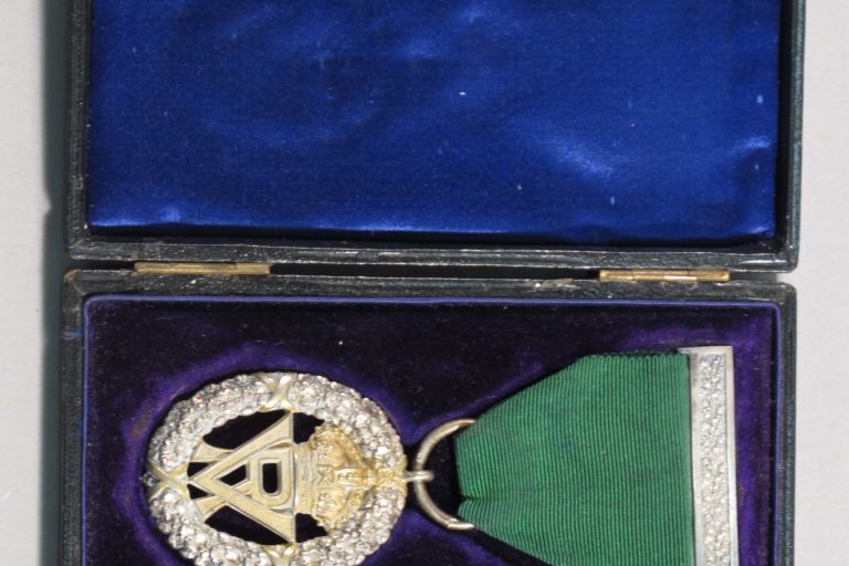 2012.15.3 vi Imperial Volunteer Reserve Decoration as presented to Henry Parker