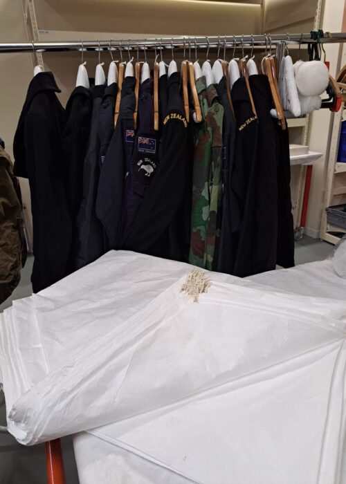 Padded coat hangers and covers.