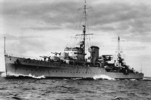 Achilles Pre War AAF 0030 HMS Achilles NZ Naval Ship Pre War