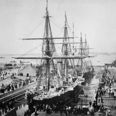 ADA 0065 Calliope Dock opening 1888 HMS Calliope and Diamond Calliope Dock Opening 1888 showing HMS Calliope and Diamond