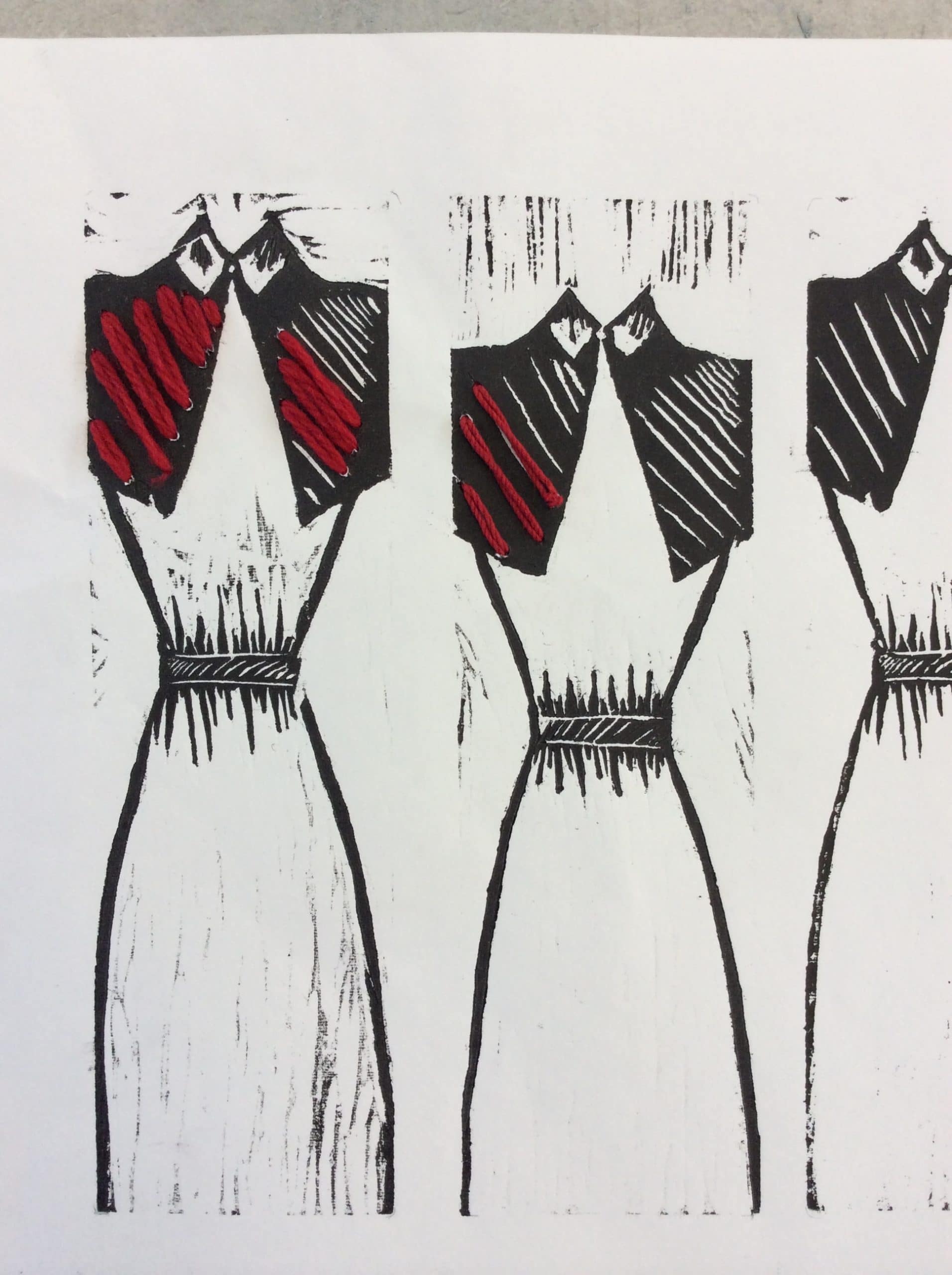 At Home at War 001 Student workbook and embroidery