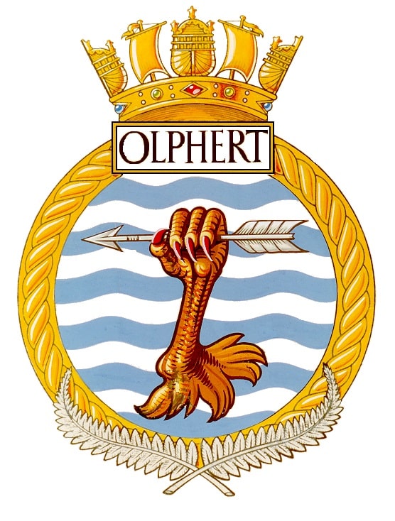 OLPHERT HMNZS Olphert ship badge
