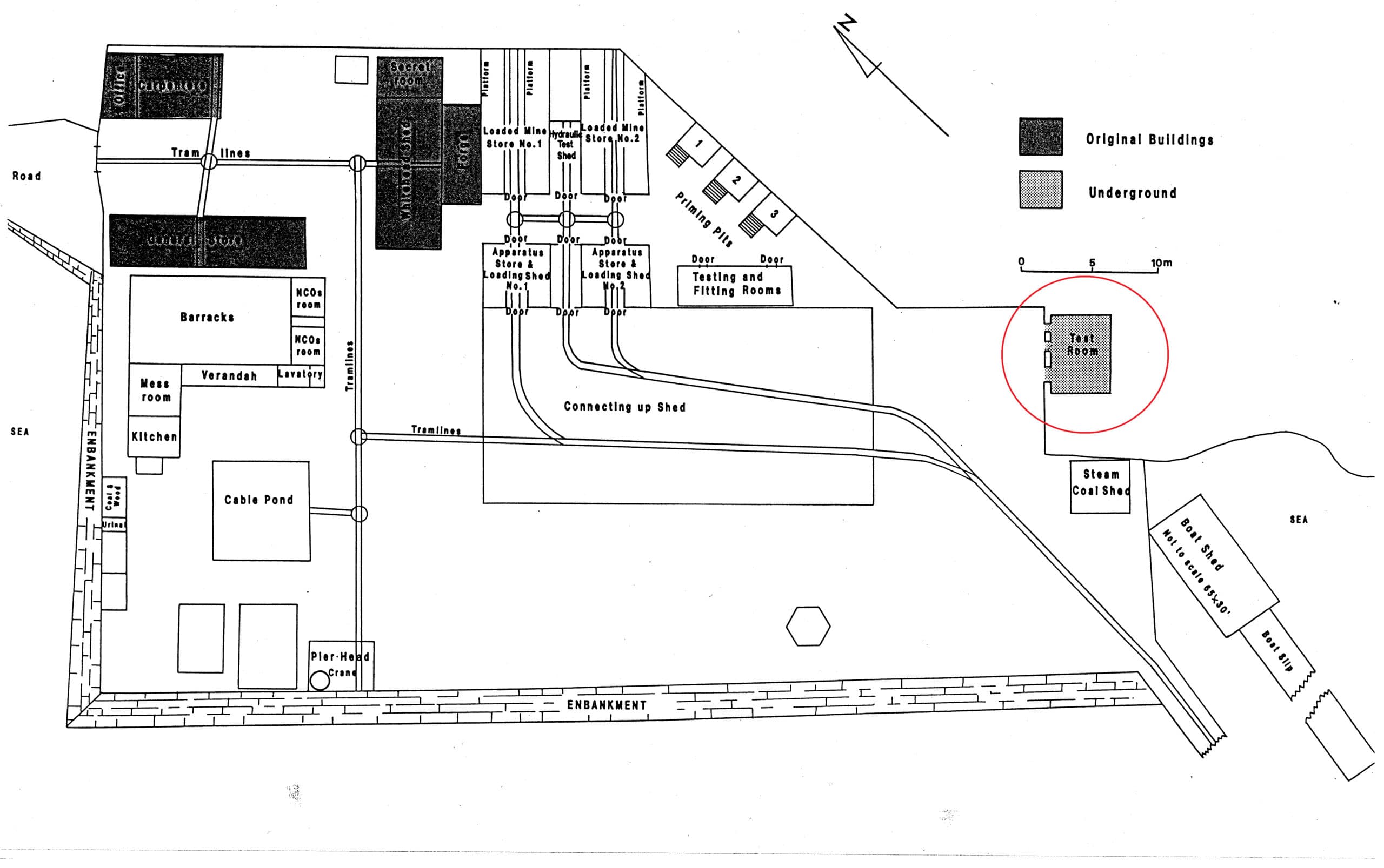 Site plan of Torpedo Bay 1899 Site plan of Torpedo Bay 1899